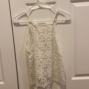 White lace tank top